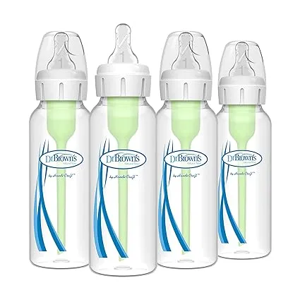 Dr. Brown's Options+ Narrow Baby Bottle, 8 oz/250 ml, 3-Pack