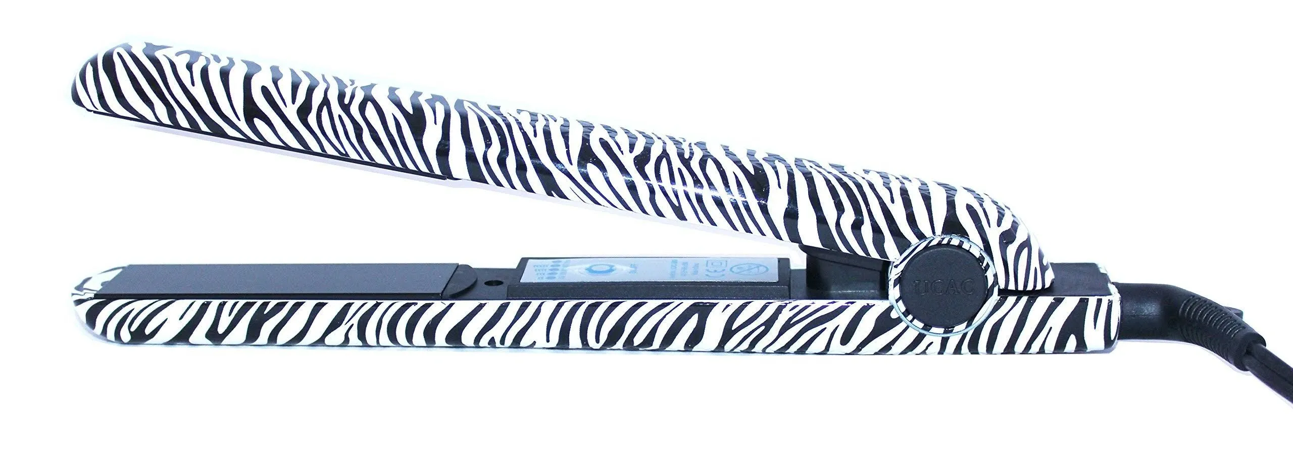 RoyalCraft Hair Straightener Iron Zebra Print Ceramic Professional Immediate Heat Up.