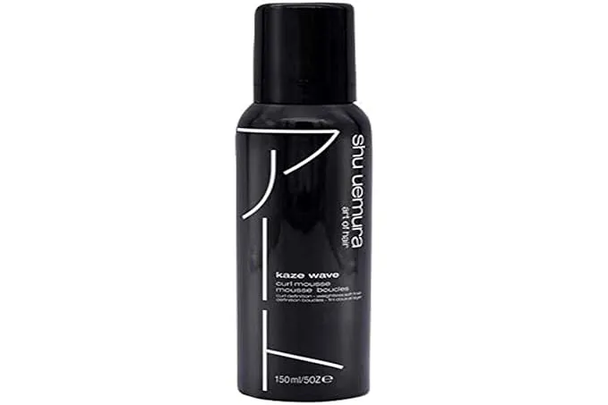 Shu Uemura Kaze Wave Curl Defining Hair Mousse | Curl Defining Mousse | Defines Curls, Tames Frizz, and Provides Heat Protection | For Wavy and Curly Hair