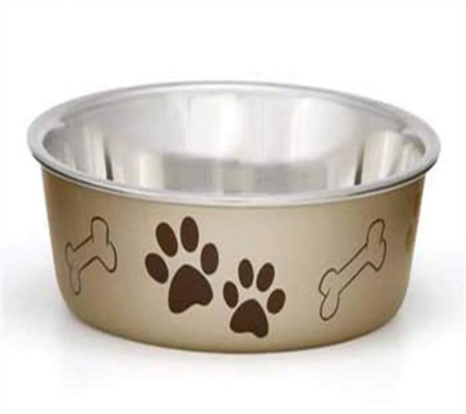 Loving Pets Bella Non-Skid Stainless Steel Dog & Cat Bowl