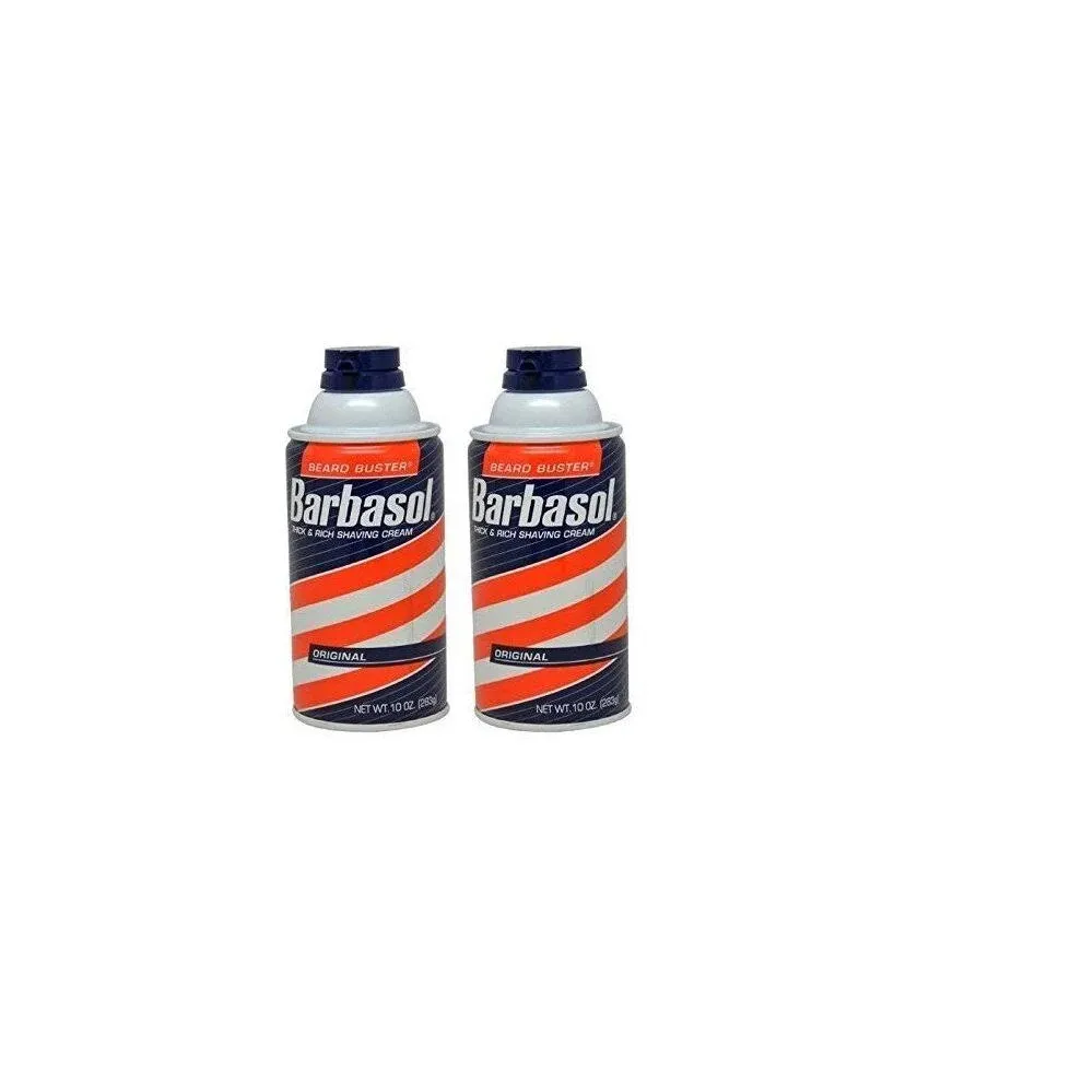 Barbasol Thick and Rich Shaving Cream, Original 10 oz (Pack of 2)