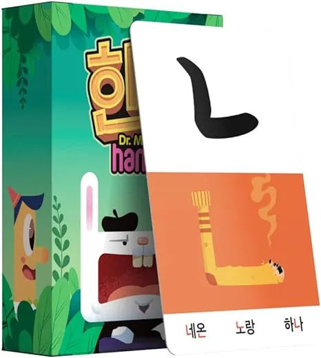 Hangul Flashcards - Learn the Korean Alphabet with Mnemonics - Includes Links to