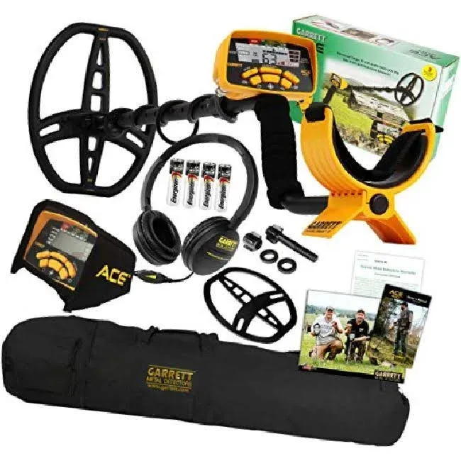 Garrett ACE 400 Metal Detector with ClearSound Headphones and Carry Bag