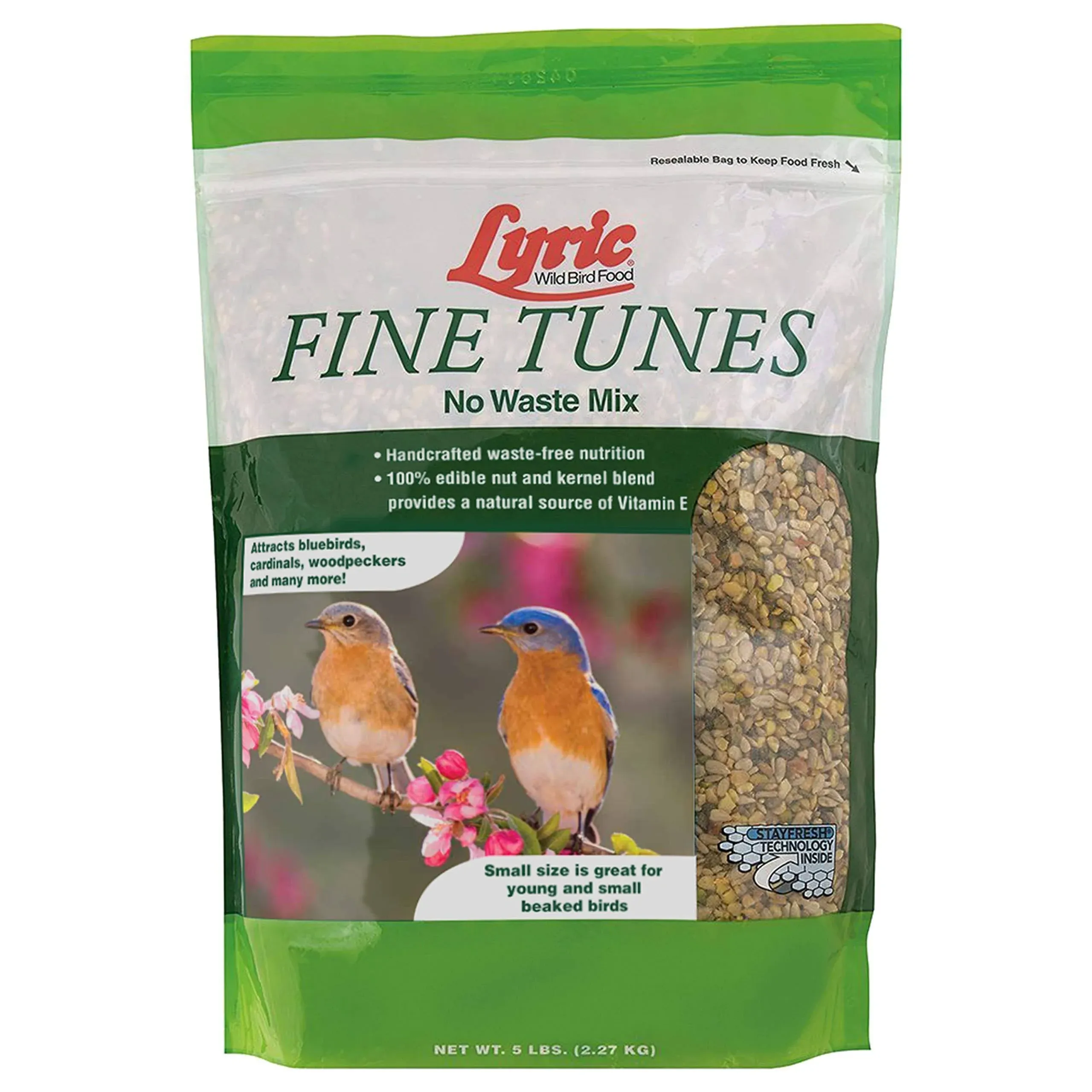 Lebanon Seaboard Seed Corp  Fine Tunes Wild Bird Food, No Waste Mix, 5-Lbs.