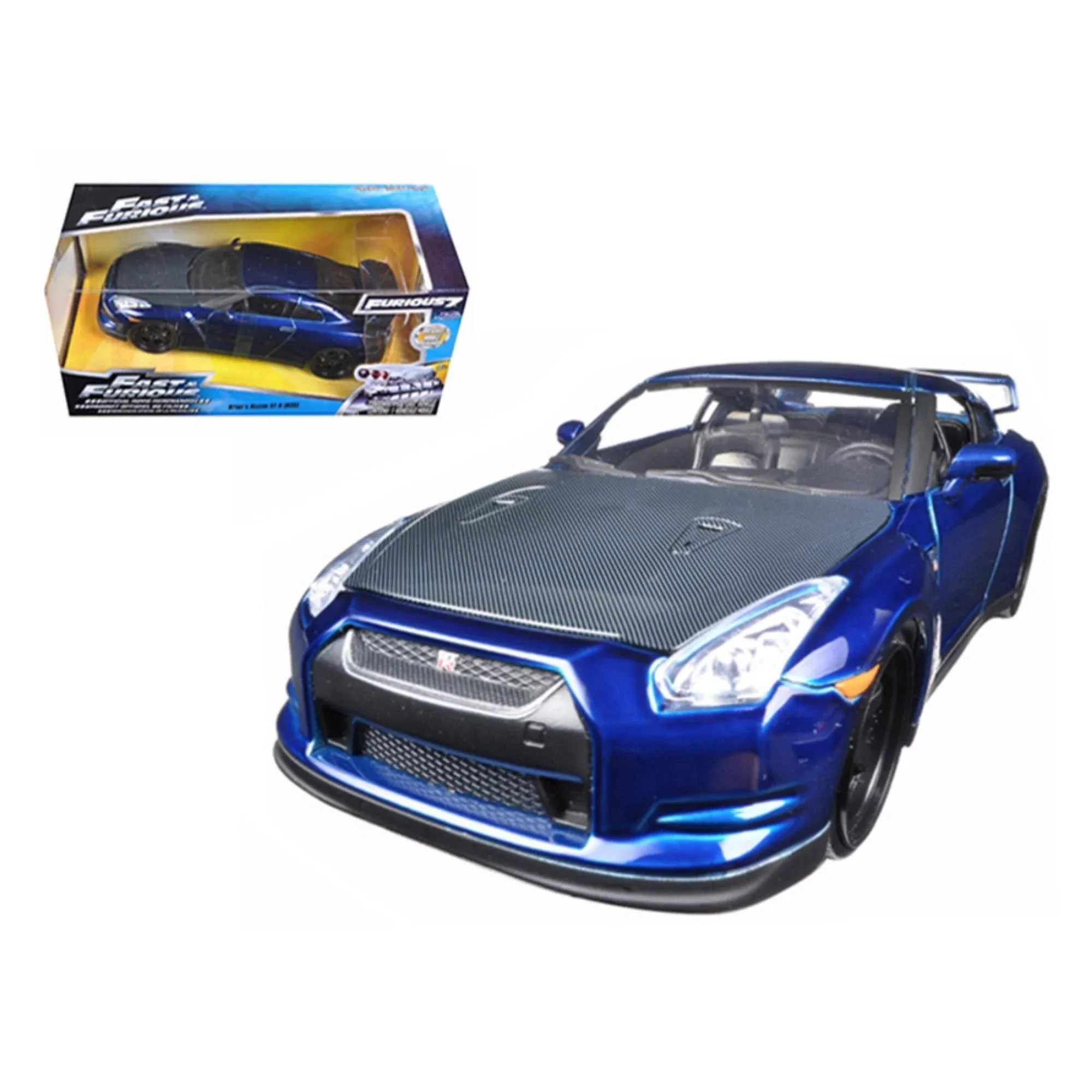 Jada Brian's 2009 Nissan GTR R35 Blue Fast Furious 7" Movie 1/24 Diecast Model Car