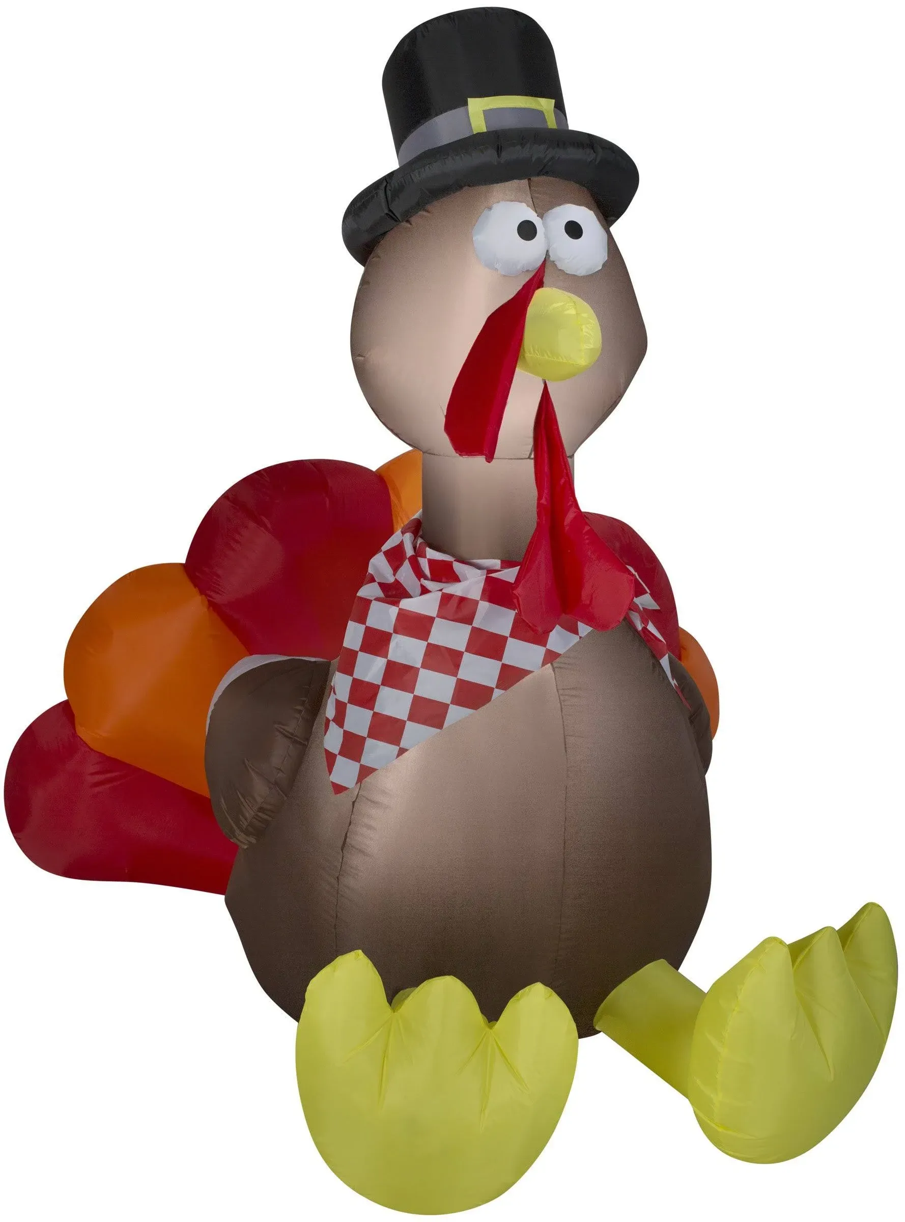 Spirit Halloween 6 Ft Light Up Turkey Inflatable