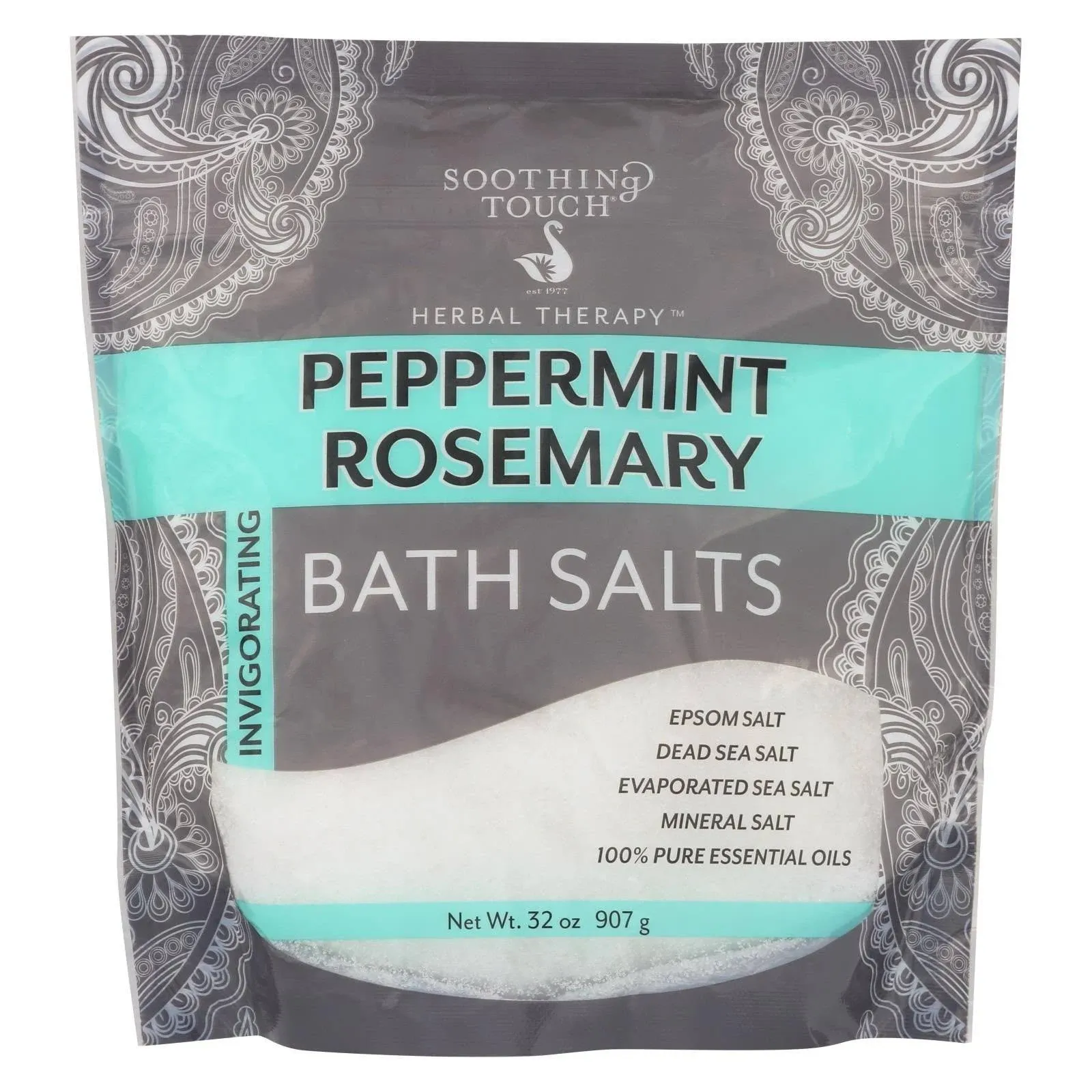 Soothing Touch Bath Salts Peppermint Rosemary 32 Oz