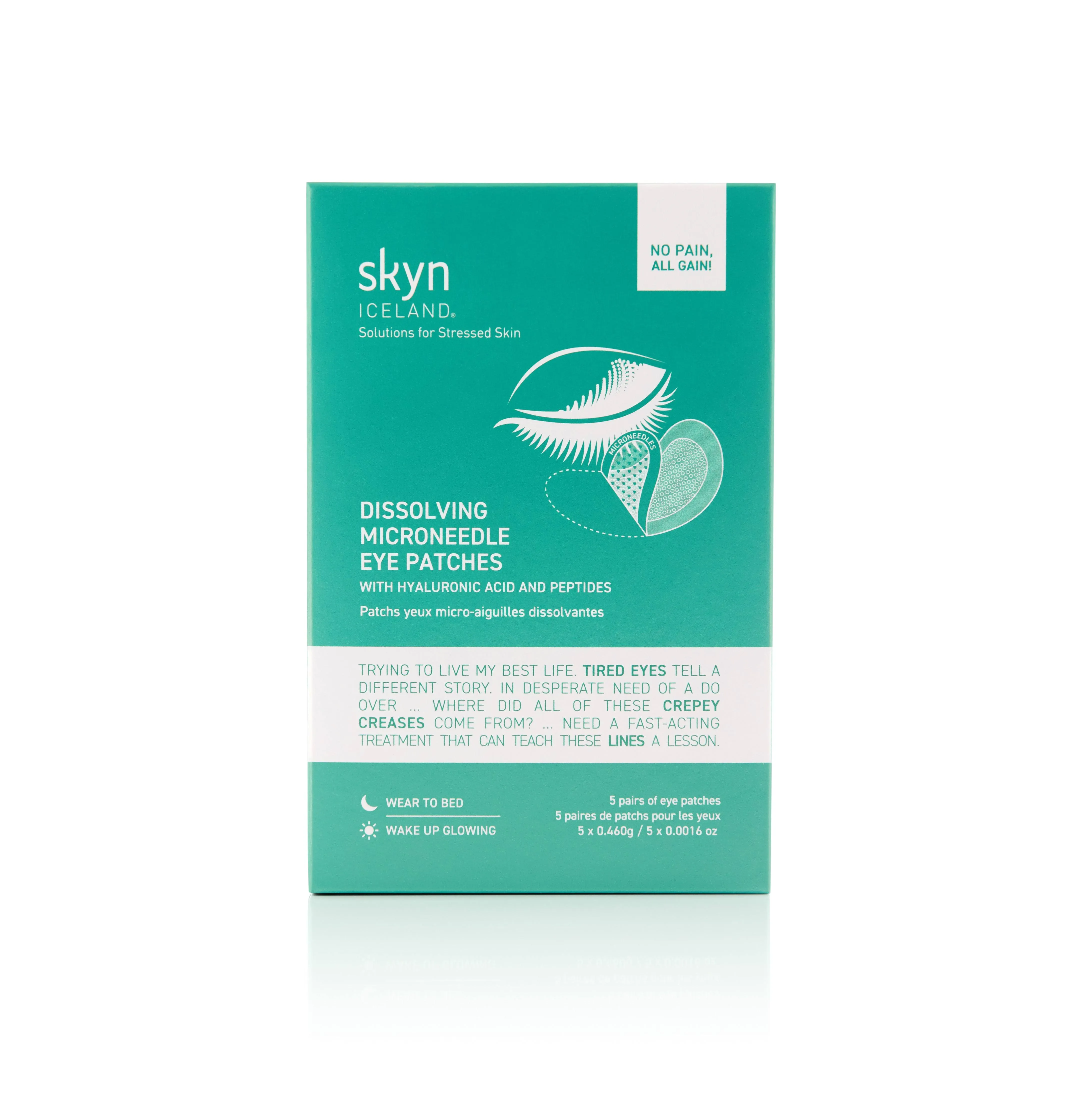 Dissolving Eye Patches with Hyaluronic Acid &amp; Peptides, 5 Pairs