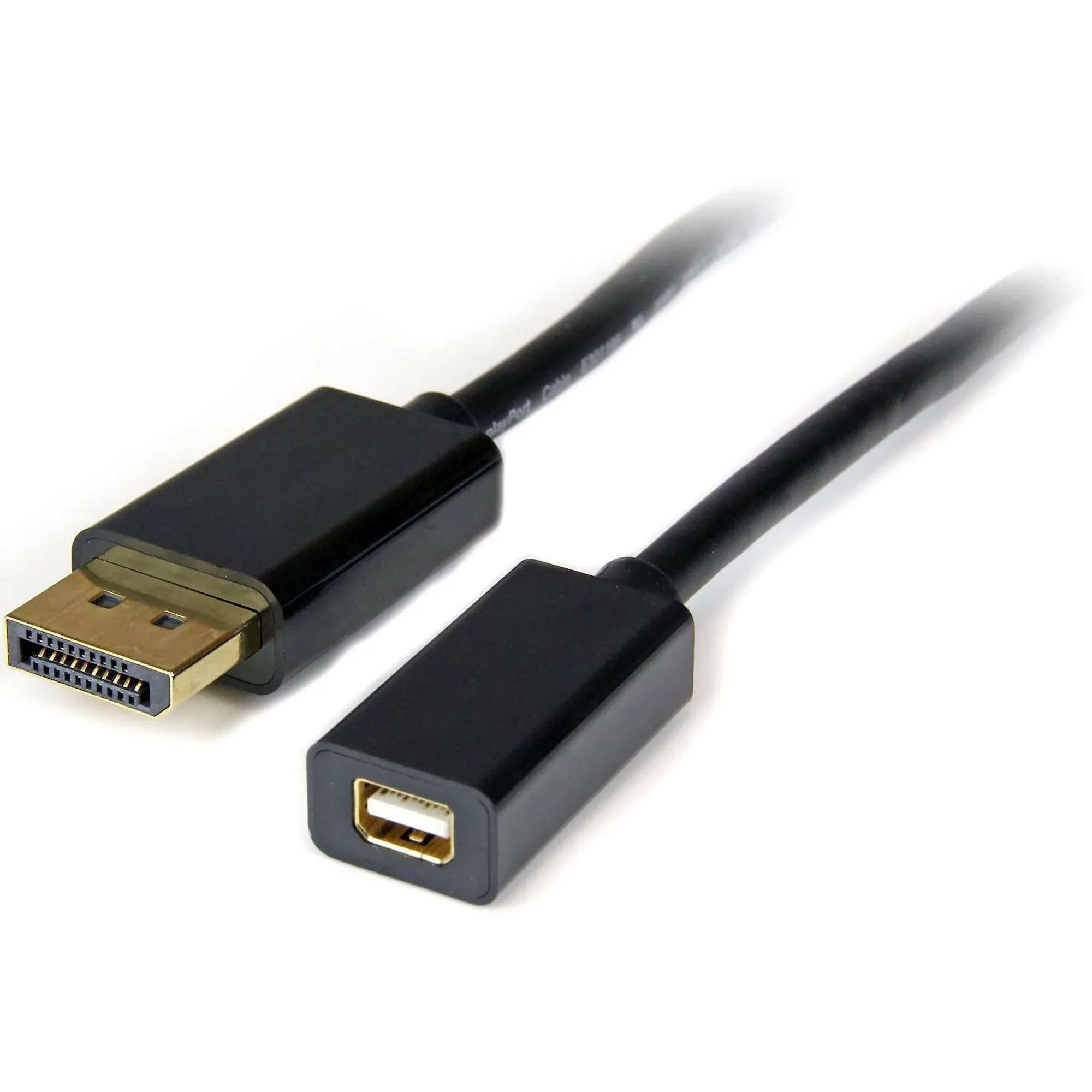 StarTech 3ft (1m) DisplayPort to Mini DisplayPort Cable, 4K x 2K Video, DP Male to Mini DP Female Adapter Cable, DP to mDP 1.2 Monitor (DP2MDPMF3)