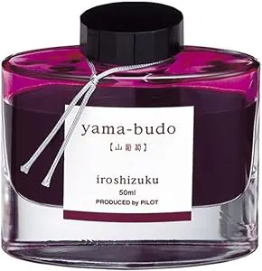 Pilot INK-50-YB Iroshizuku Fountain Pen Ink - 50ml Bottle - Yama Budo Wild Grapes (Bordeaux) (Japan Import)