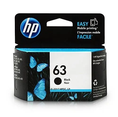 HP 63 - Black - Original - Ink Cartridge F6U62AN