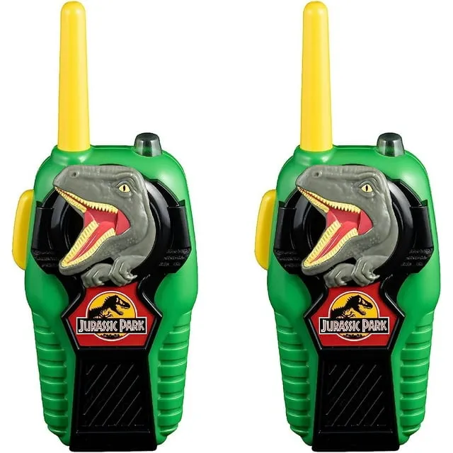 ekids Jurassic Park Toy Walkie Talkies for Kids, Indoor and Outdoor Toys for Kid