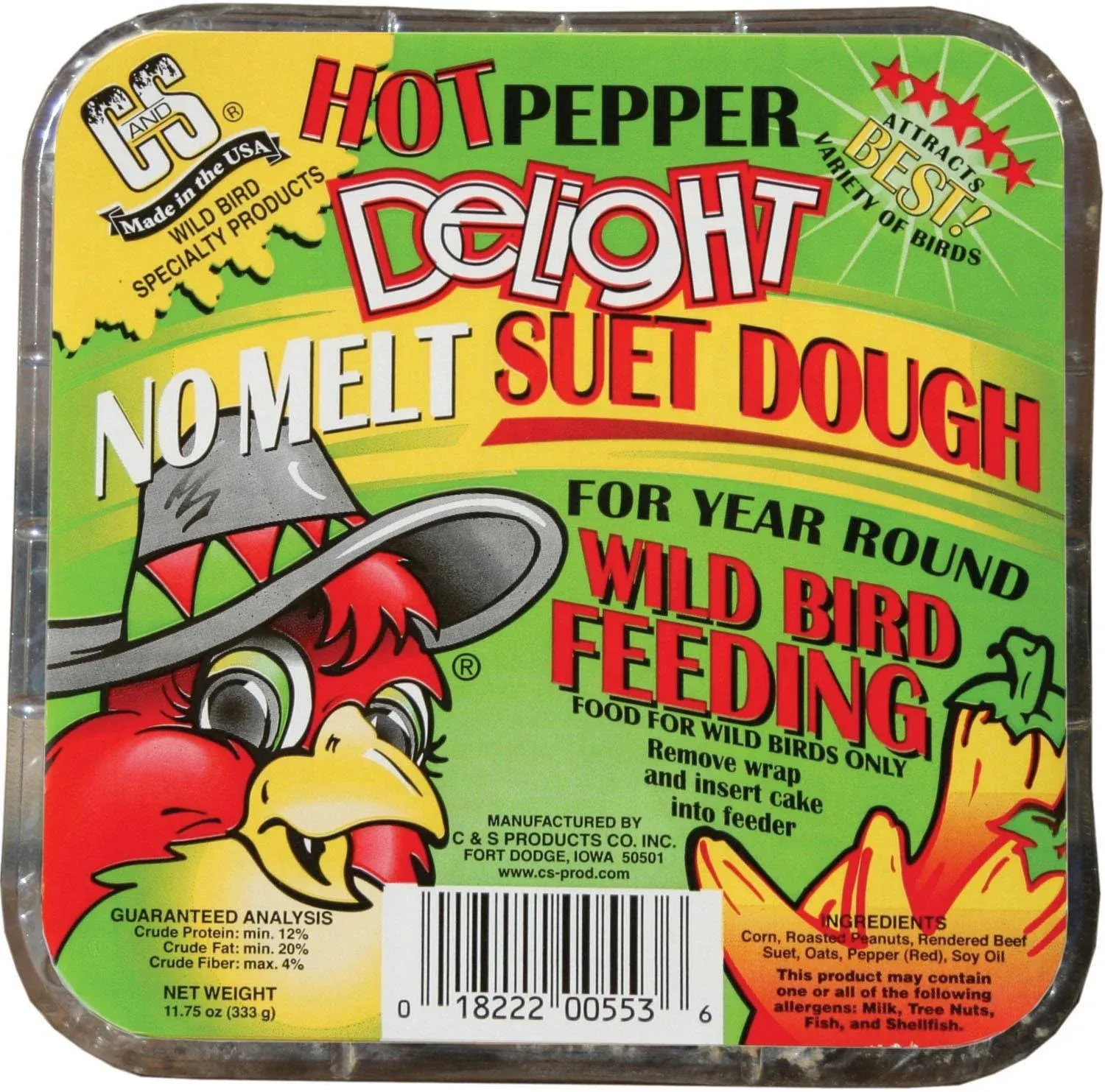 C&S Hot Pepper Delight No Melt Suet Dough