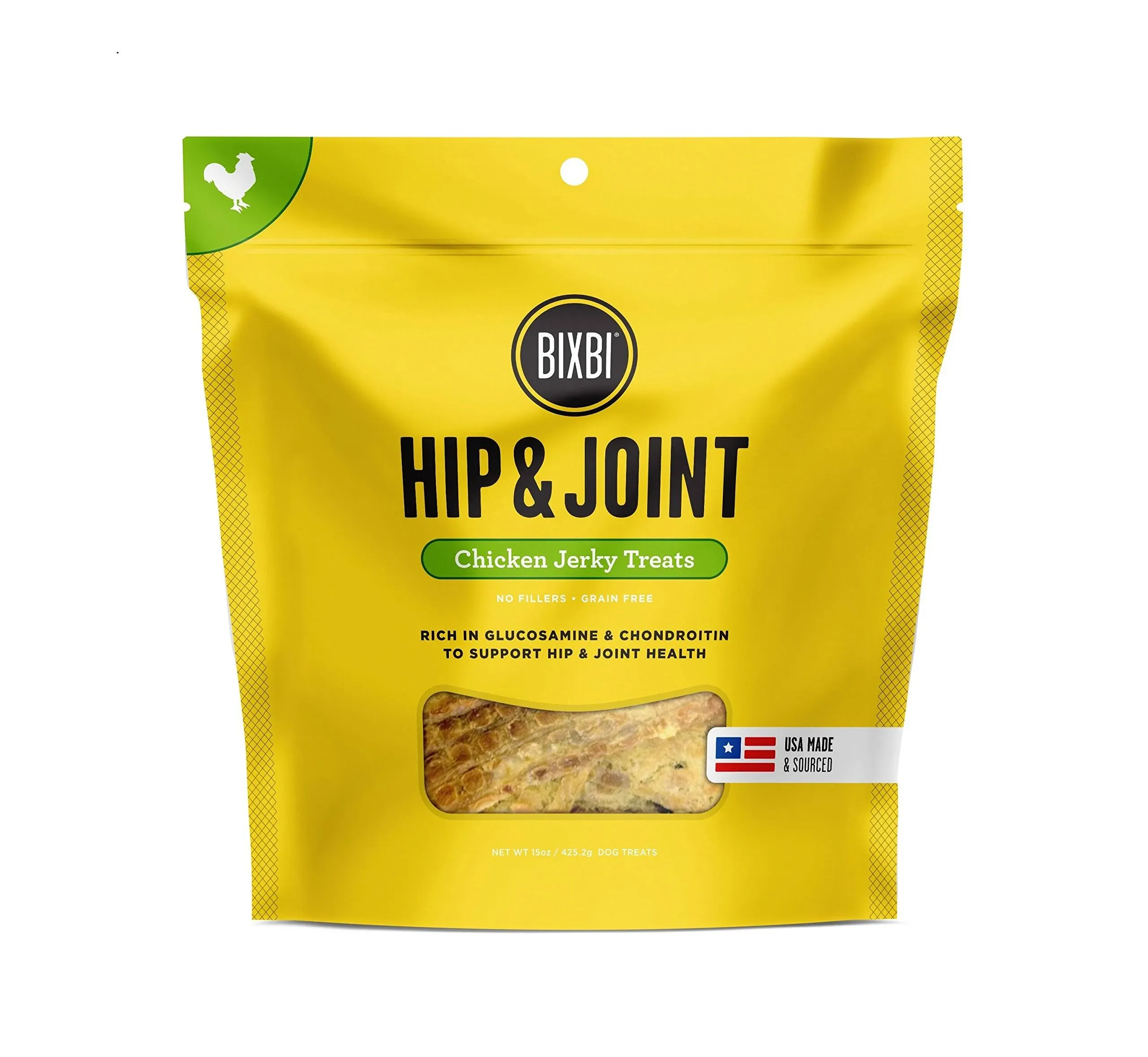 BIXBI Dog Treats - Hip & Joint Chicken Jerky