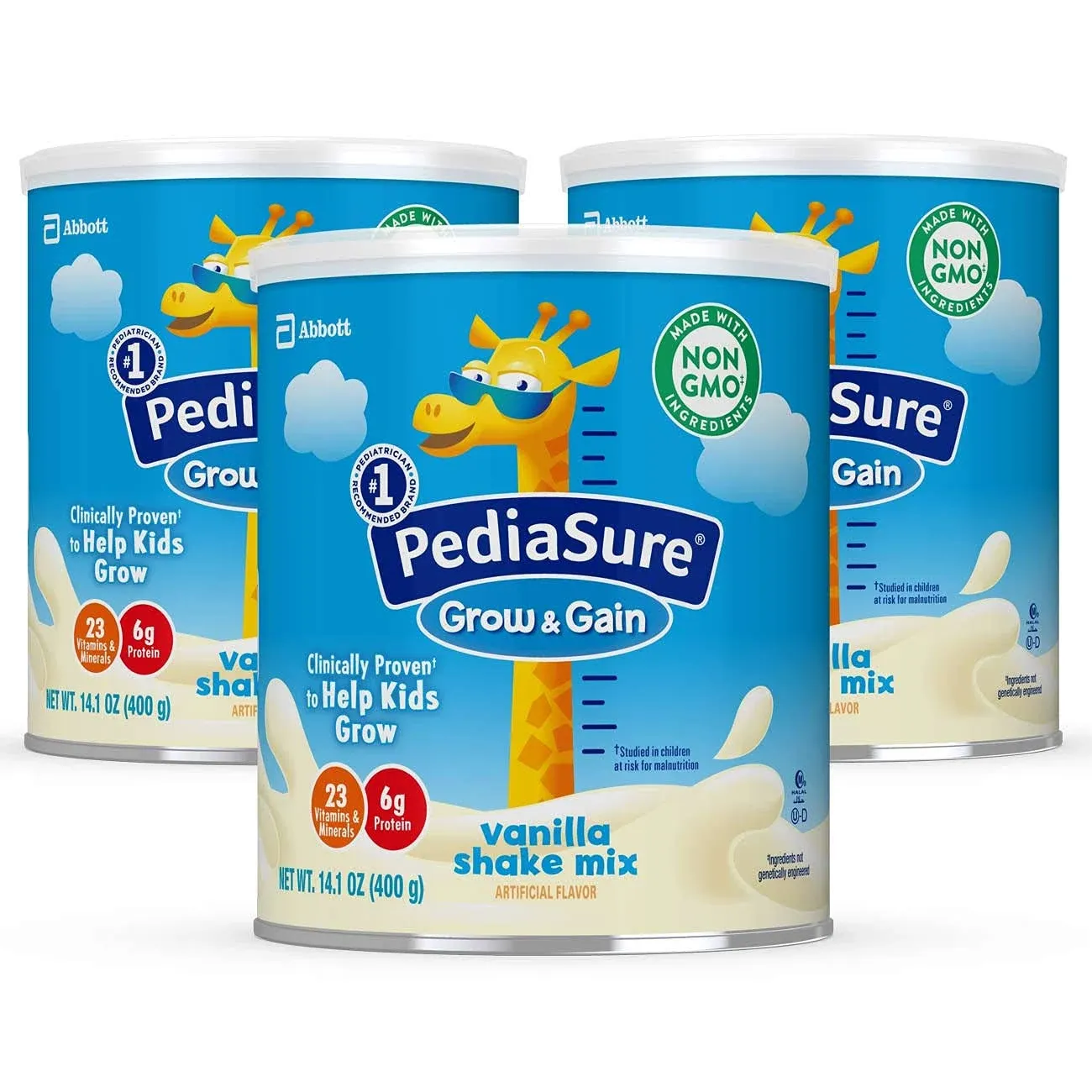 PediaSure Grow & Gain Vanilla Shake Mix - 14.1 oz