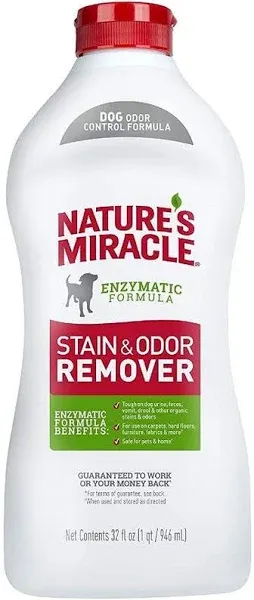 Nature's Miracle Stain & Odor Remover, Enzymatic Formula - 32 fl oz