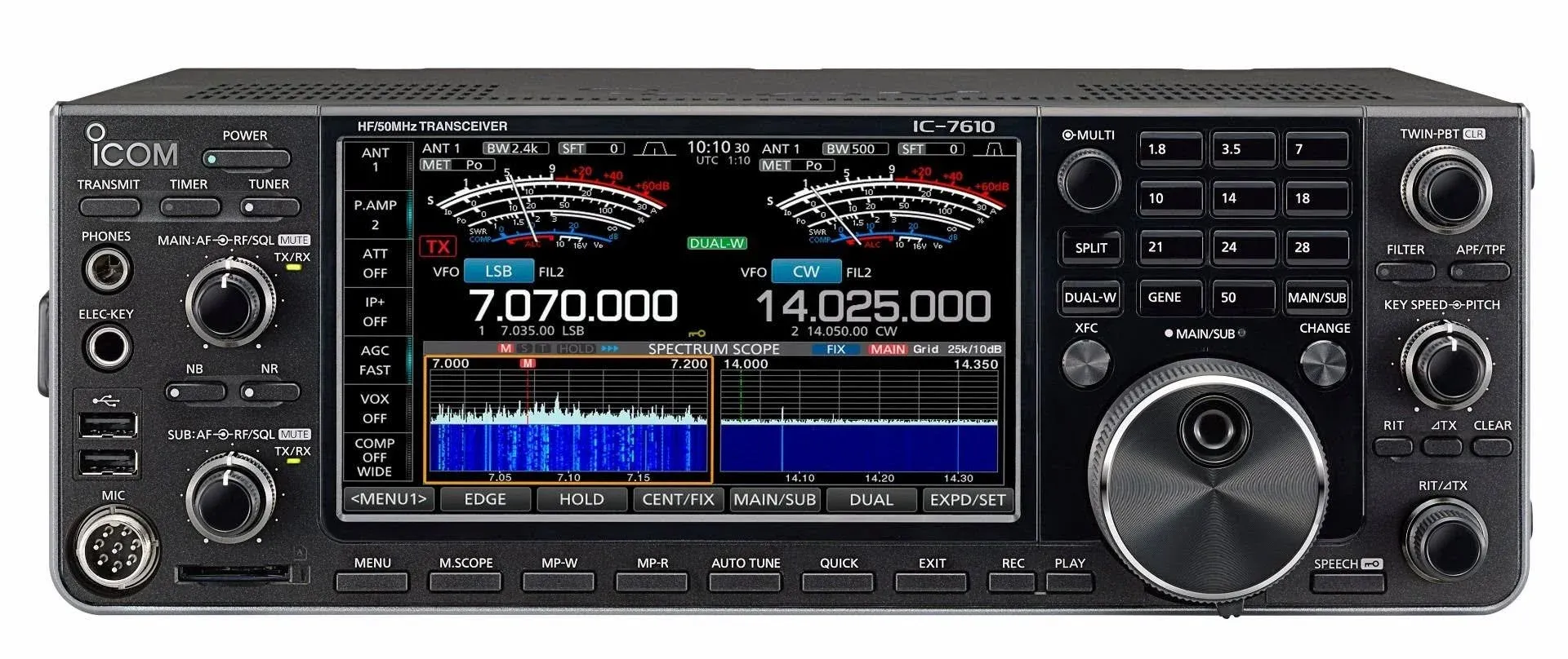 Icom IC-7610 100W HF/50MHz Base Amateur Radio