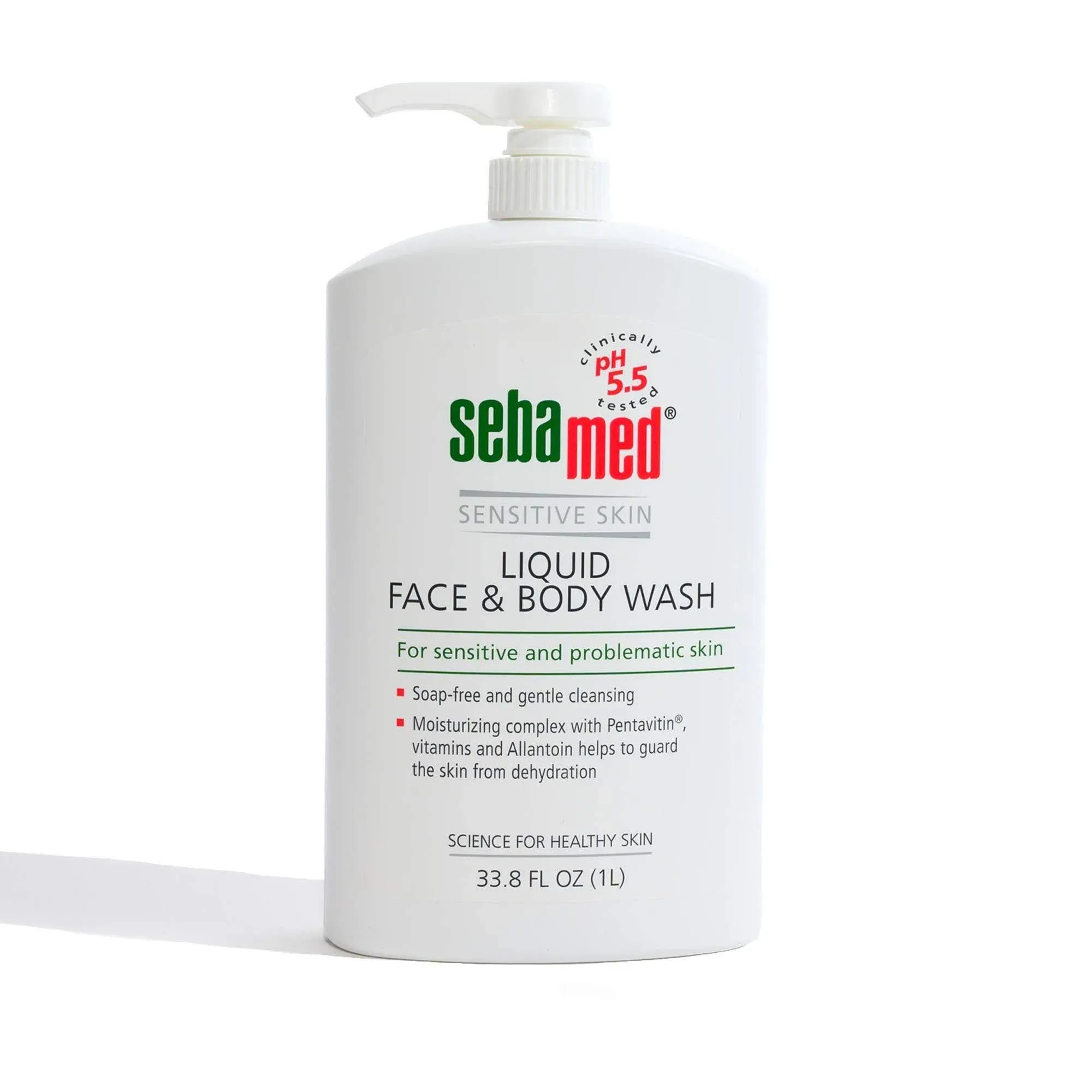 Sebamed Liquid Face and Body Wash, for Sensitive Skin 33.8-Fluid Ounces Bottle