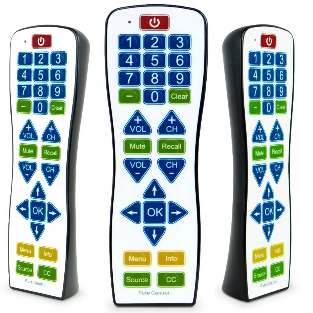 Universal Water-Resistant television Remote | PC101 Easyclean Big Button, Smart ...