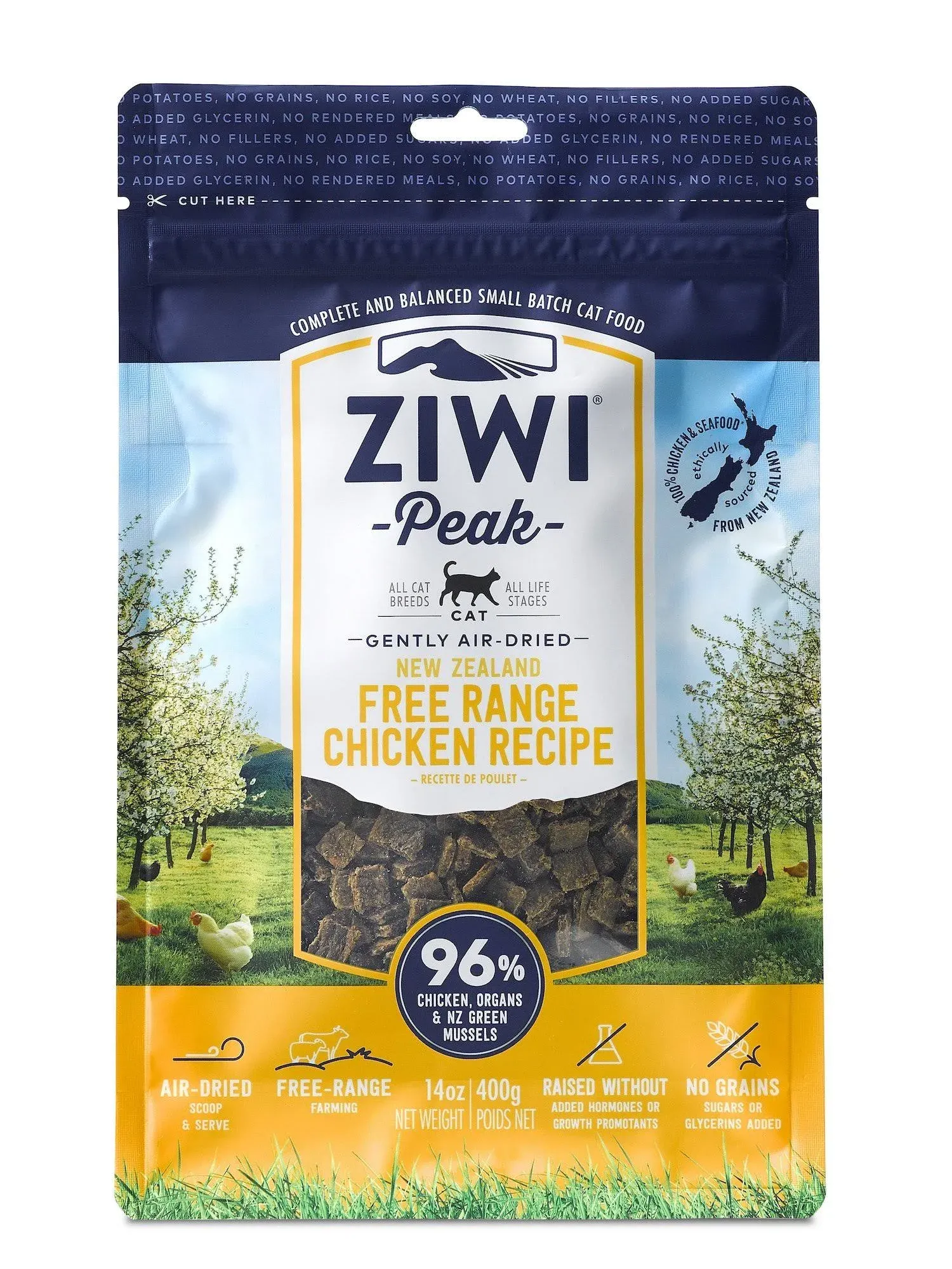 Ziwi Peak Air-Dried Cat Food Chicken - 14 oz