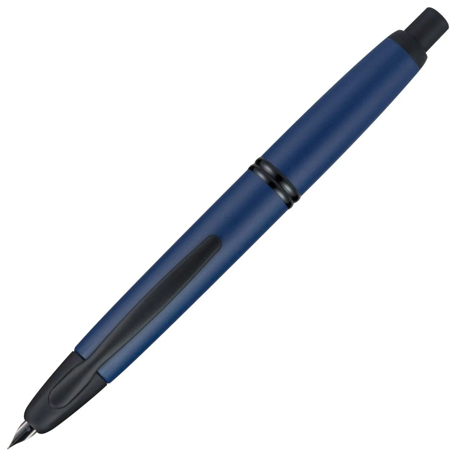 Vanishing Point Fountain Pen Matte Blue with Black Accents