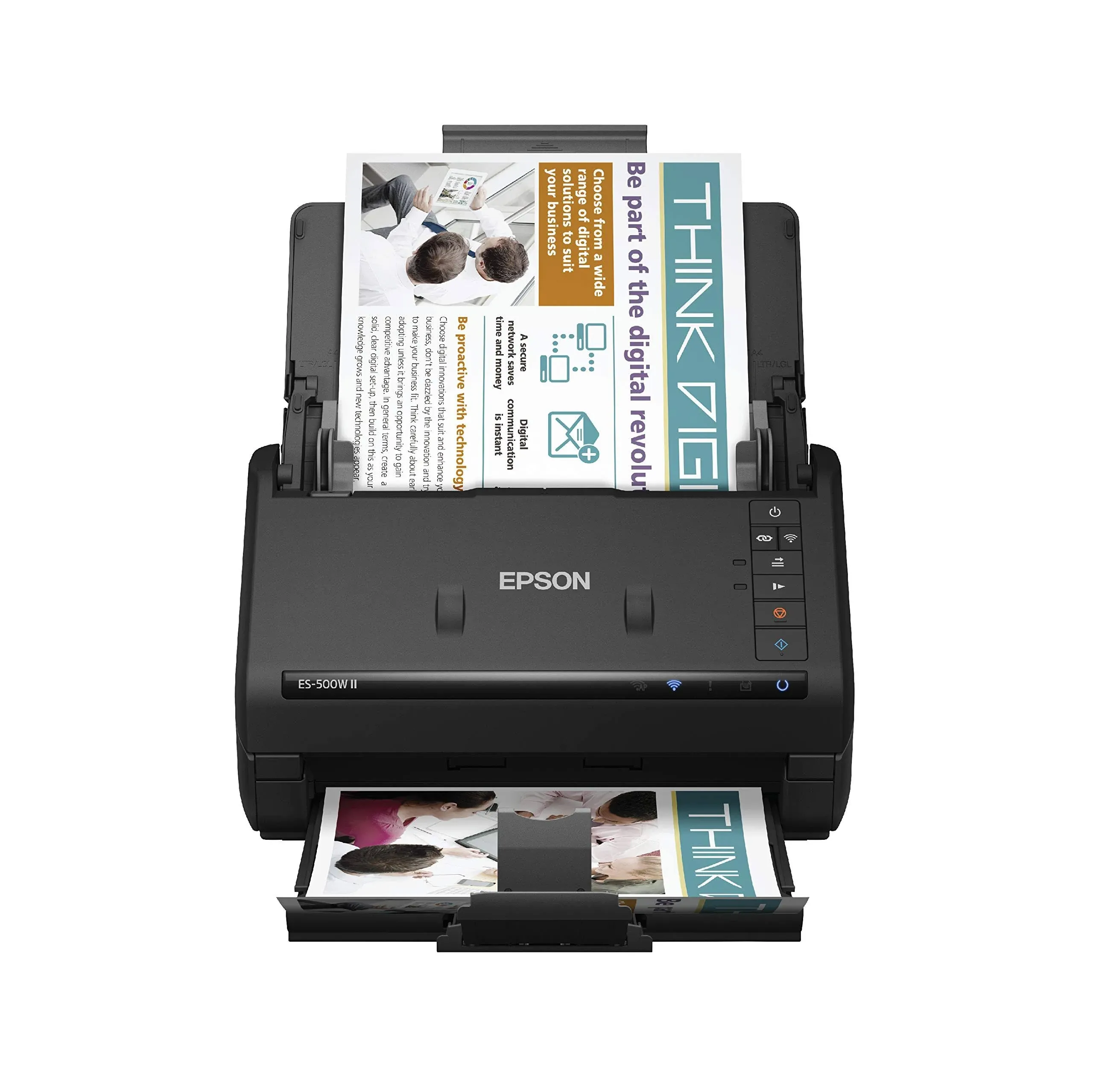 Epson - WorkForce ES-500W II Wireless Duplex Desktop Document Scanner - Refurbished