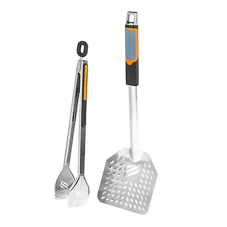 Blackstone Stainless Steel Black/Silver Grill Tool Set 2 pc