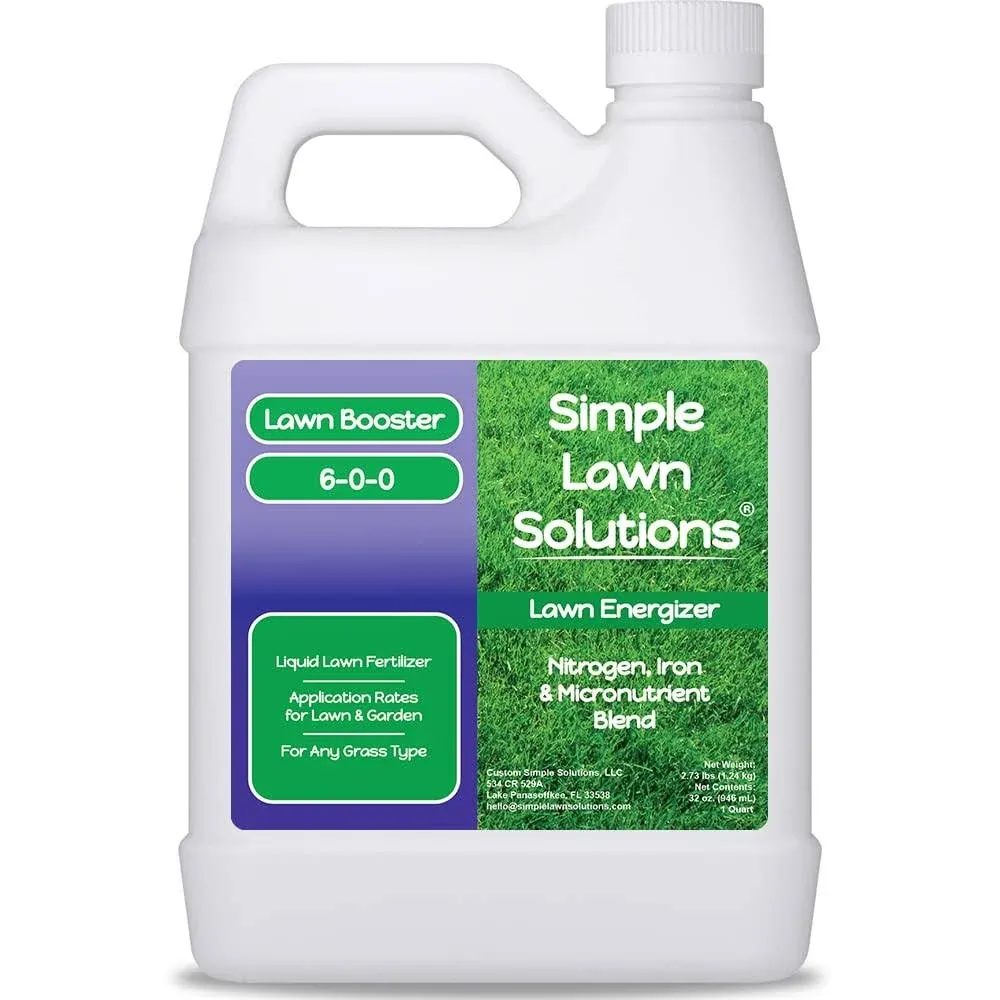 Lawn Booster: Lawn Energizer Iron & Nitrogen Blend (1 Quart)