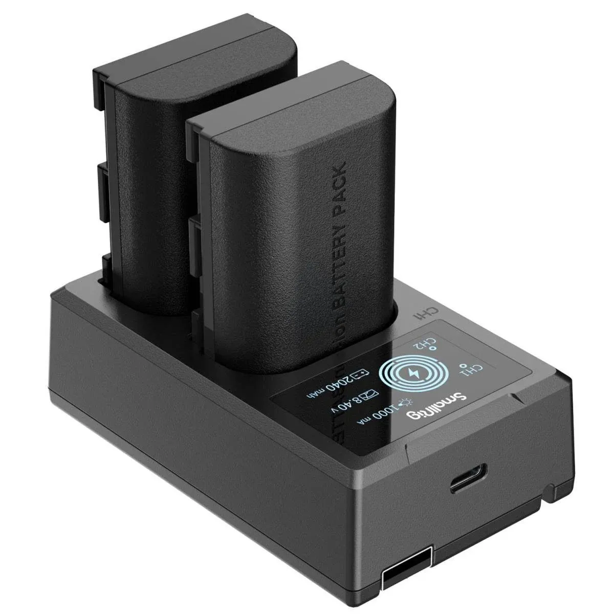 SmallRig  2x LP-E6NH 14.69Wh 7.2V 2040mAh Camera Battery and Dual Charger Kit