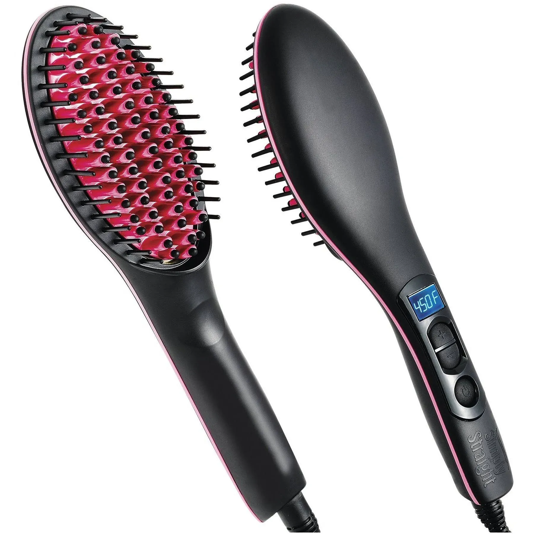 NEW Simply Straight Heated Ceramic Straightening Brush In Sealed Package