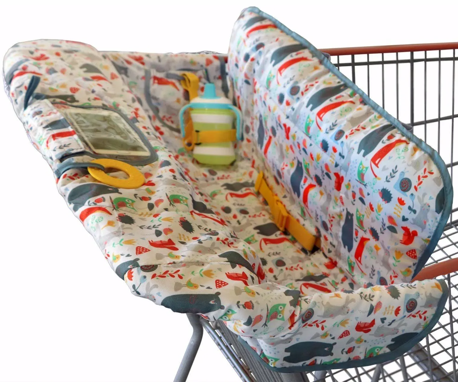 Suessie Shopping Cart Cover and High Chair Cover, Forest Animals