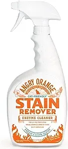 Angry Orange Enzyme Pet Stain Cleaner & Odor Remover | Cat & Dog Urine Stain Remover | Fresh Clean Scent - 32oz