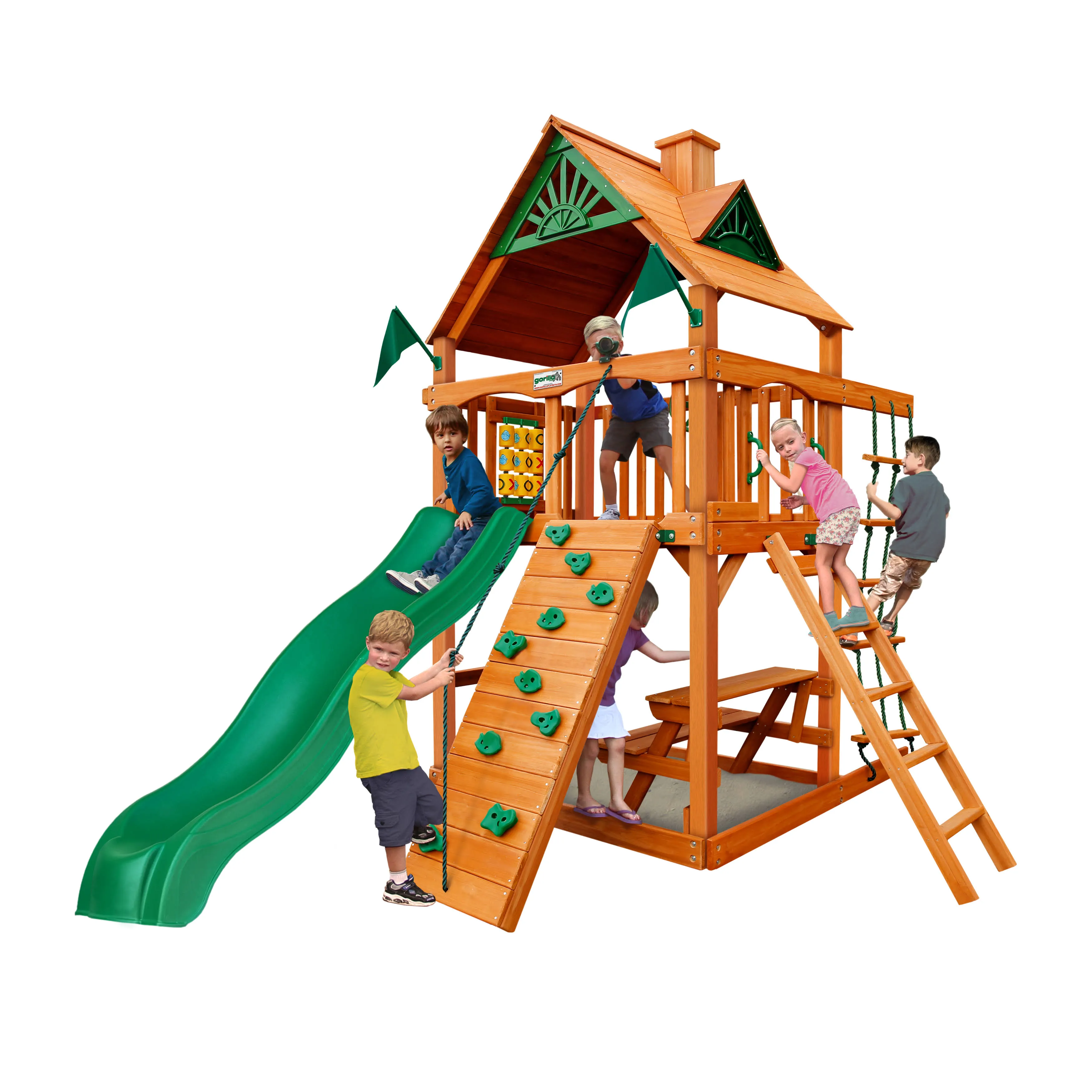 Gorilla Playsets Chateau Tower Swing Set