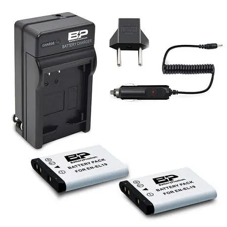 OAproda Battery and Rapid USB Charger for Nikon Coolpix S32, S33, S100