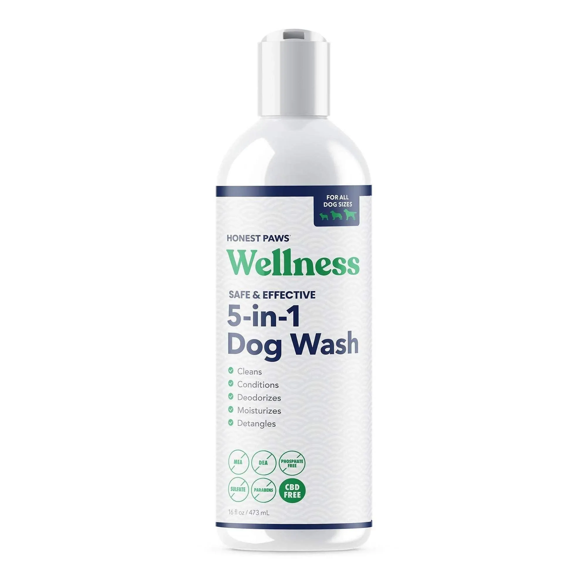 Honest Paws Dog Shampoo and Conditioner - 5-in-1 Wash for Allergies and Dry, Itchy, Moisturizing for Sensitive Skin - Sulfate Free, Plant Based, All