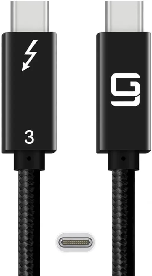 Godspin Thunderbolt 3 Cable USB C to C Super Speed, 40Gbps Data Transfer &amp; 4K Vi