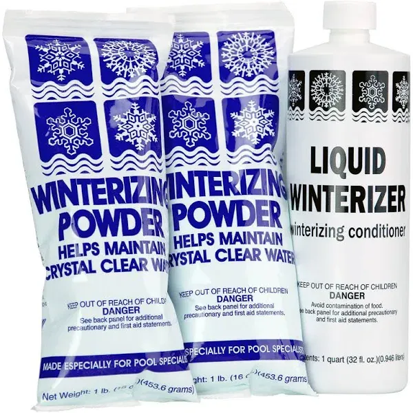 Rx Clear Non-Chlorine Winter Closing Kit, Winterizing Powder and Liquid