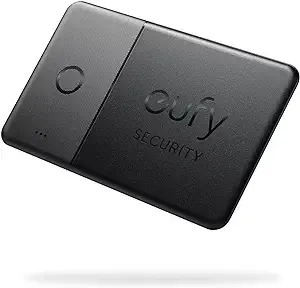 eufy Security SmartTrack Card Bluetooth Item Finder and Key Finder, Works with Apple Find My (iOS Only), Up to 3-Year Battery Life, 2.4mm Thickness, Find your Wallets, Purses (Android Not Supported)