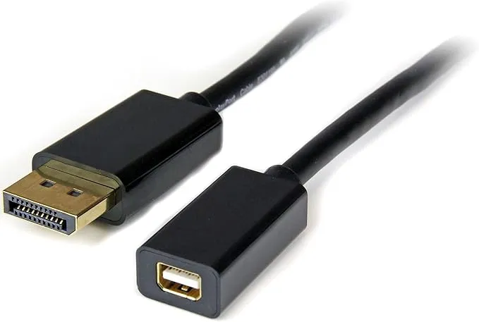 StarTech.com 3ft (1m) DisplayPort to Mini DisplayPort Cable - 4K x 2K UHD Video - DisplayPort Male to Mini DisplayPort Female Adapter Cable - DP Computer to mDP 1.2 Monitor Extension Cable (DP2MDPMF3)