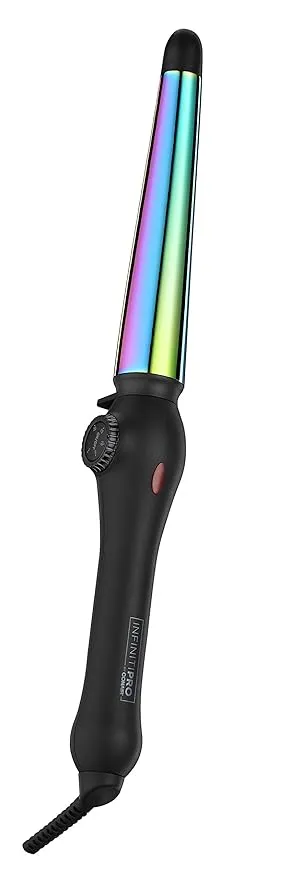 Infinitipro by Conair Rainbow Titanium Curling Wand 1.25'', Rainbow Finish