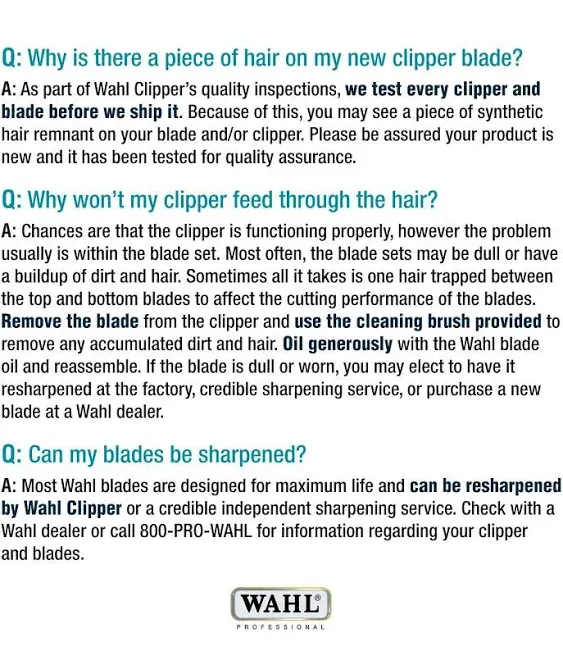 Wahl Professional Animal 10 Medium Ultimate Competition Series Detachable Blade with 1/16-Inch Cut Length (2358-500)