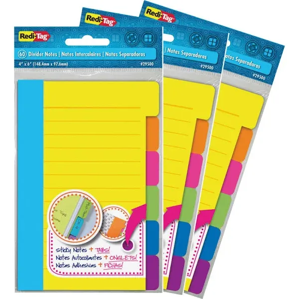 Redi-Tag Divider Sticky Notes