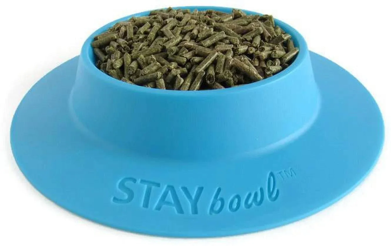 Tip-Proof Bowl for Guinea Pigs and Other Small Pets - Sky Blue - Large 3/4 Cup Size New