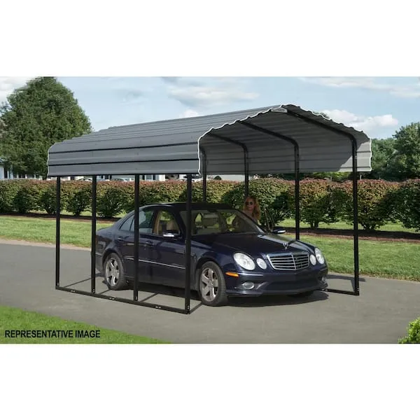 Arrow 10' x 20' x 9' Carport - Charcoal