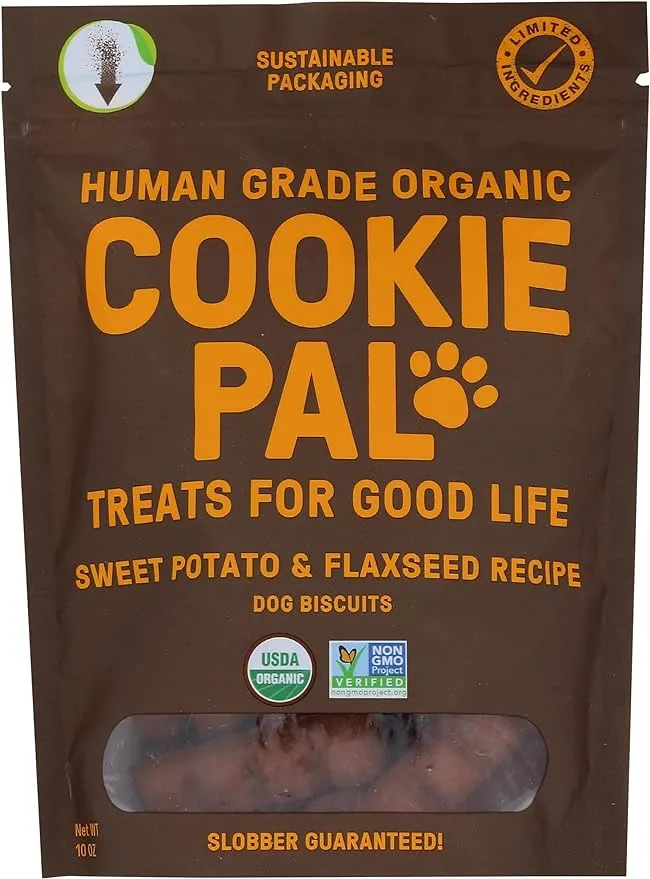 Organic Sweet Potato Flaxseed Dog Treats, 10 OZ.