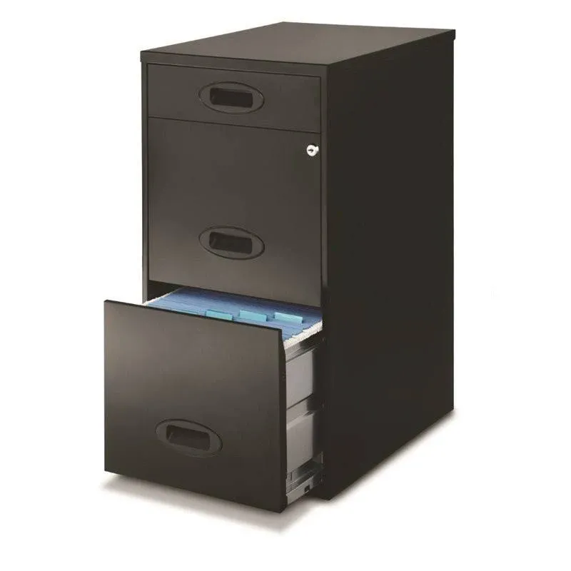 Hirsh Space Solutions 18 inch Deep 3 Drawer File Cabinet in Black