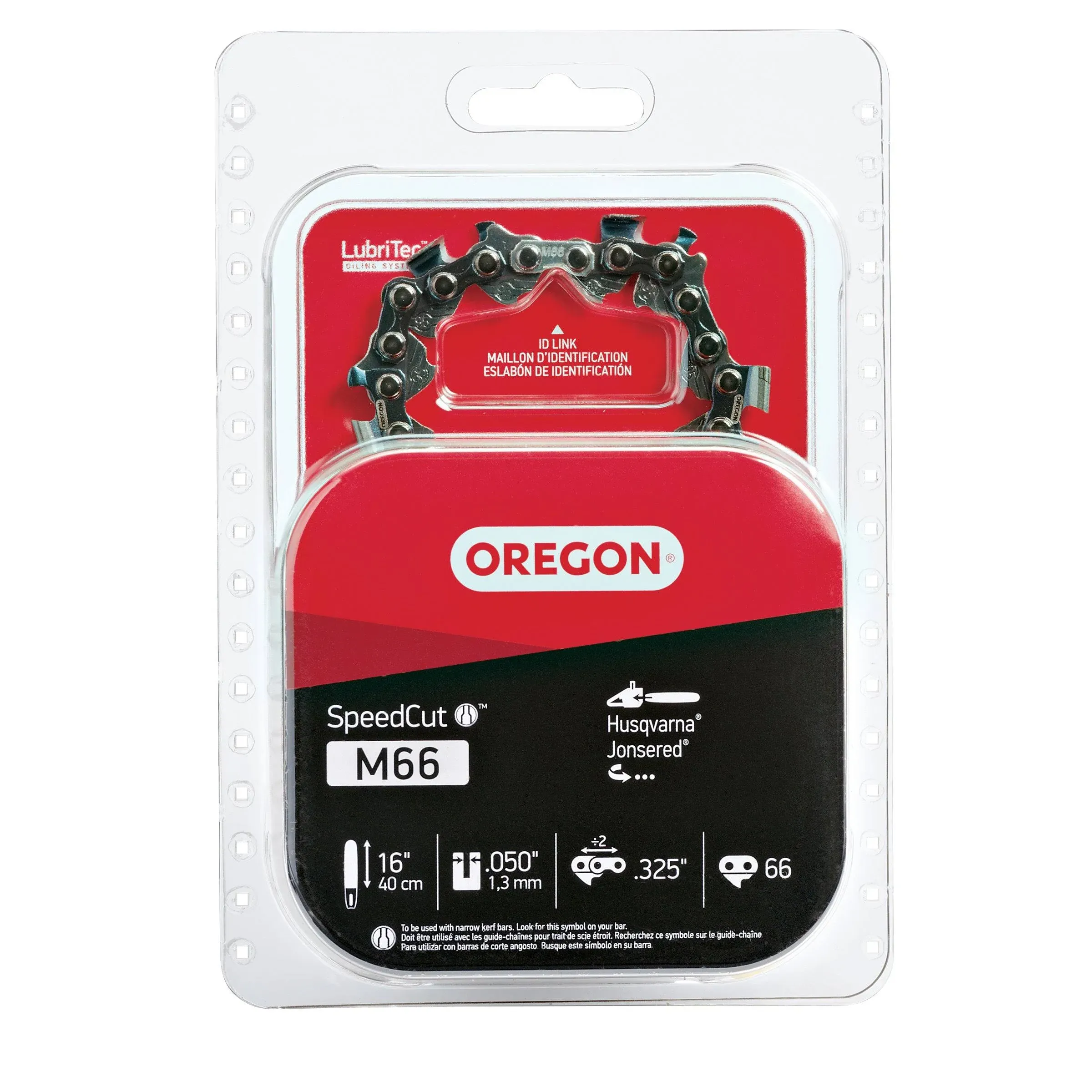 Oregon M66 Chaîne de tronçonneuse SpeedCut 40,6 cm Compatible avec Husqvarna et Jonsered