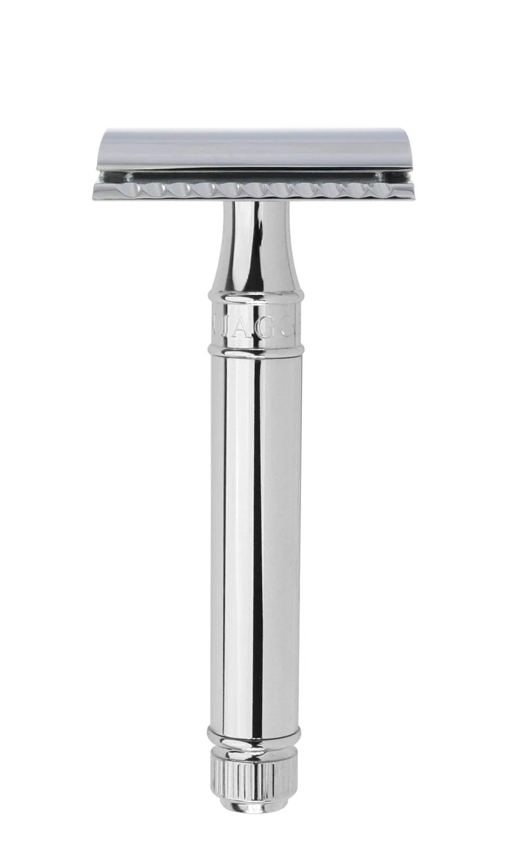 Edwin Jagger DE89L Safety Razor, Lined Chrome