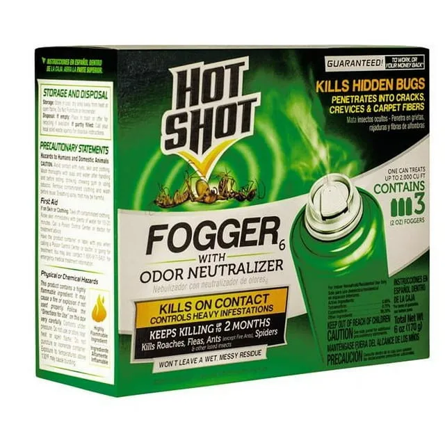 Hot Shot Fogger - 3 pack, 2 oz foggers