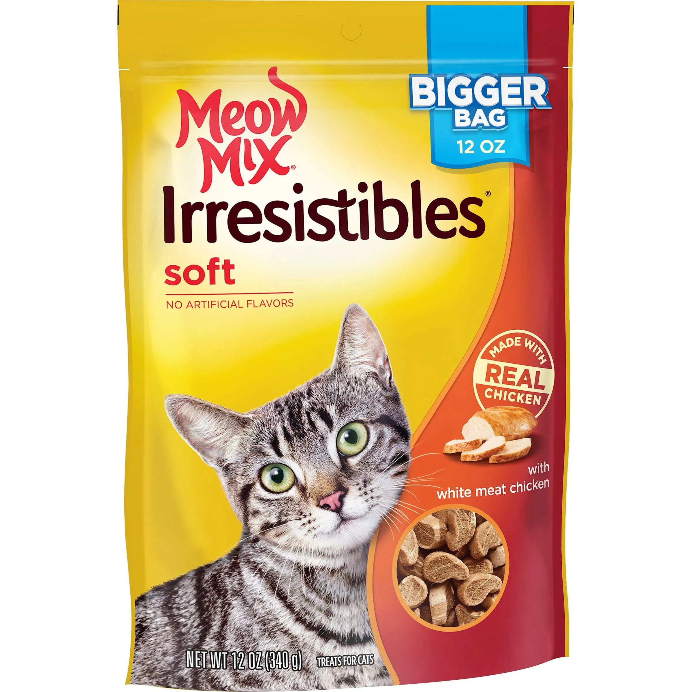 Meow Mix Irresistibles Soft Cat Treats White Meat Chicken